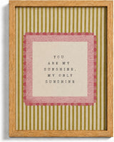 You Are My Sunshine — Wood Framed Wall Art, main artwork