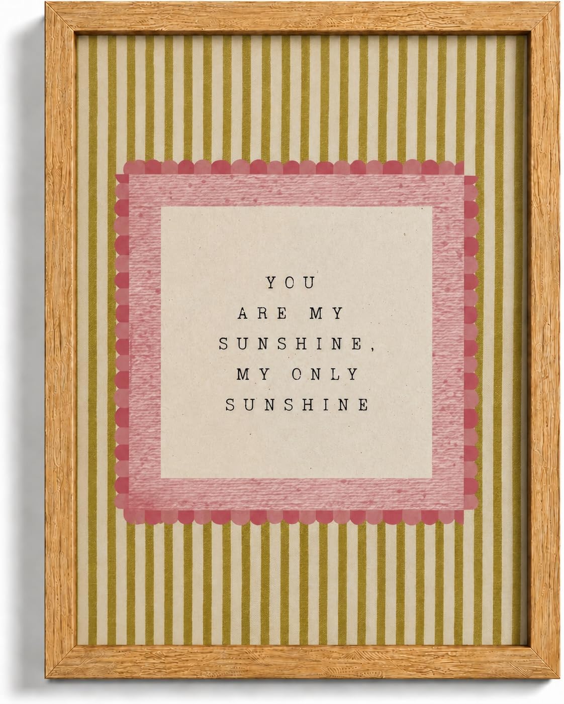 You Are My Sunshine — Wood Framed Wall Art, main artwork